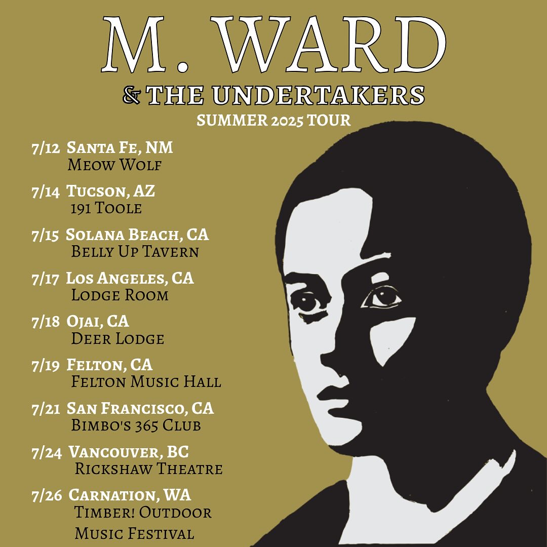M. Ward Tour Poster 2025